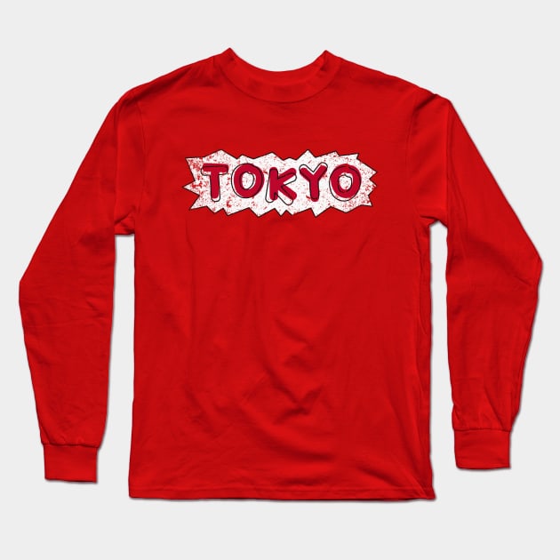 Tokyo city Japan Long Sleeve T-Shirt by Polikarp308